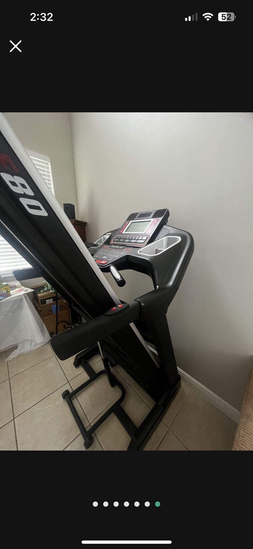 Sole F80 folding treadmill