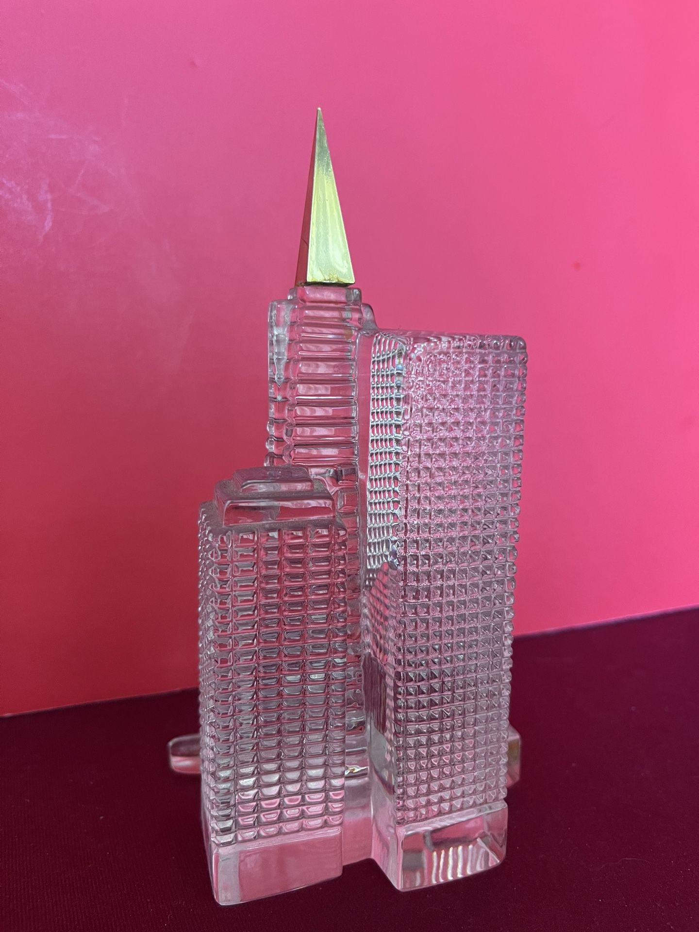Vintage Rare 24% Crystal San Francisco City Skyline...