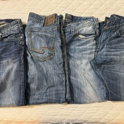 4 Pair Of Silver Jeans 