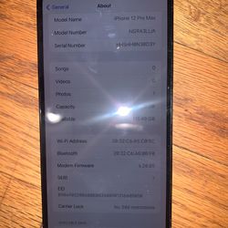 Verizon Unlocked iPhone 12 Pro Max 128gb 