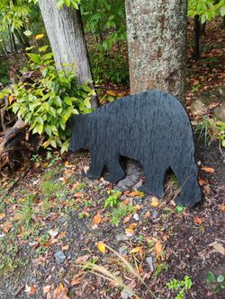 Wooden Bear Yard Decorations