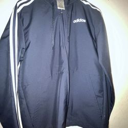 Blue adidas windbreaker 