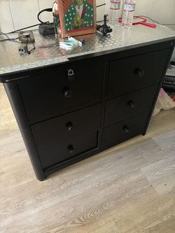 Black Wood drawer