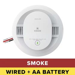Kidde Hardwired Interconnected Smoke Detector with Photoelectric Sensor