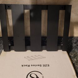 Rustic State Eze 4 Sectional Under Cabinet Mount Wood Stemware Rack Hanging 