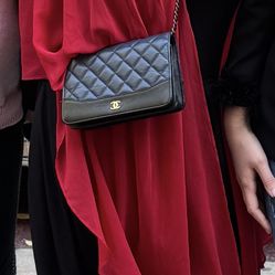 Chanel Gabrielle Blue Wallet On Chain in Calfskin, Gold hardware Luxury Purse