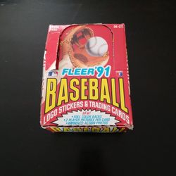 Fleer '91 Sealed 36 Packs Baseball Cards