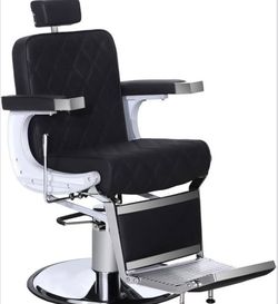 BarberPub Heavy Duty Vintage Barber Chair – Metal Construction – Versatile