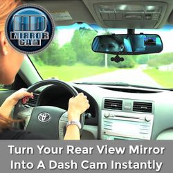 Front/Rear HD Mirror Cam 360 Rotating View 16gb Scan Disk Included AS SEEN ON TV