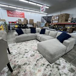 4 Piece Fabric Sectional