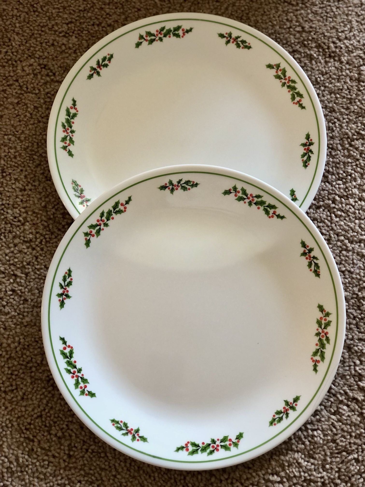 Vintage Christmas Corelle (2) Pieces