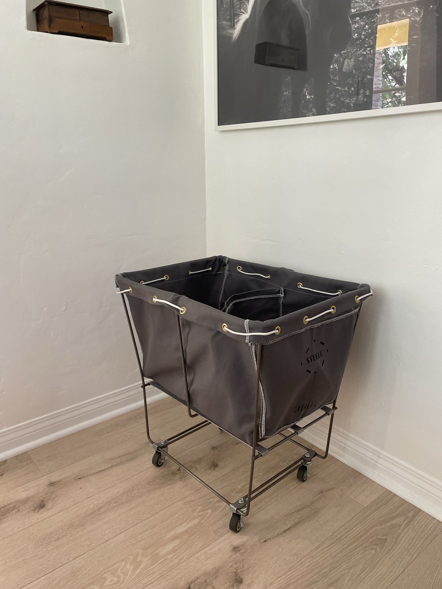 Steele Canvas Elevated Laundry Basket