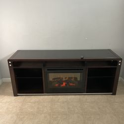 TV Stand with Fireplace 