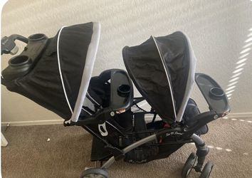Double baby stroller
