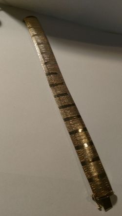 14kt plated over Sterling silver bracelet