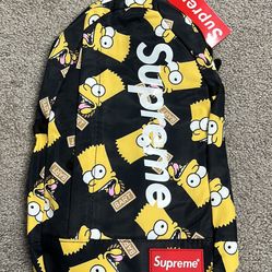 Supreme bart simpson backpack sale