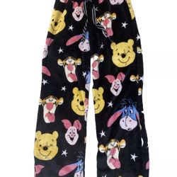 Winnie the Pooh Pajama Pants Medium Disney sleepwear super soft warm fleece