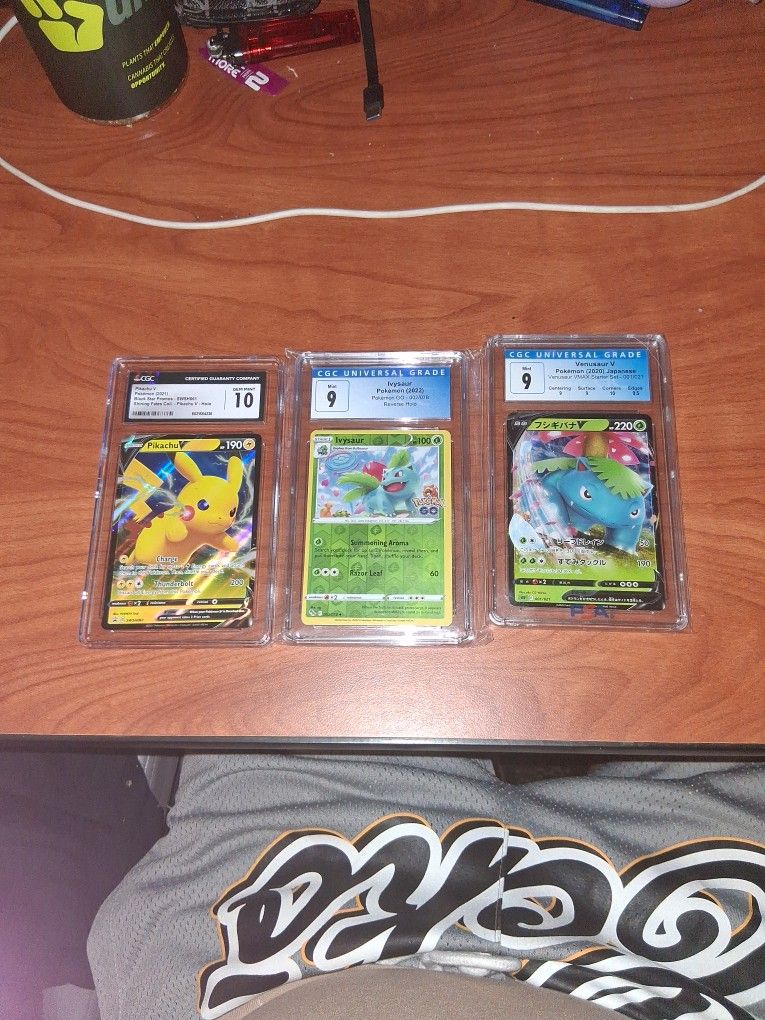 3 Graded Slabs 2 PSA 9s And And A CGC Pristine 10