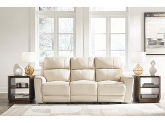 Dahlmoore Almond Reclining Power Sofa
