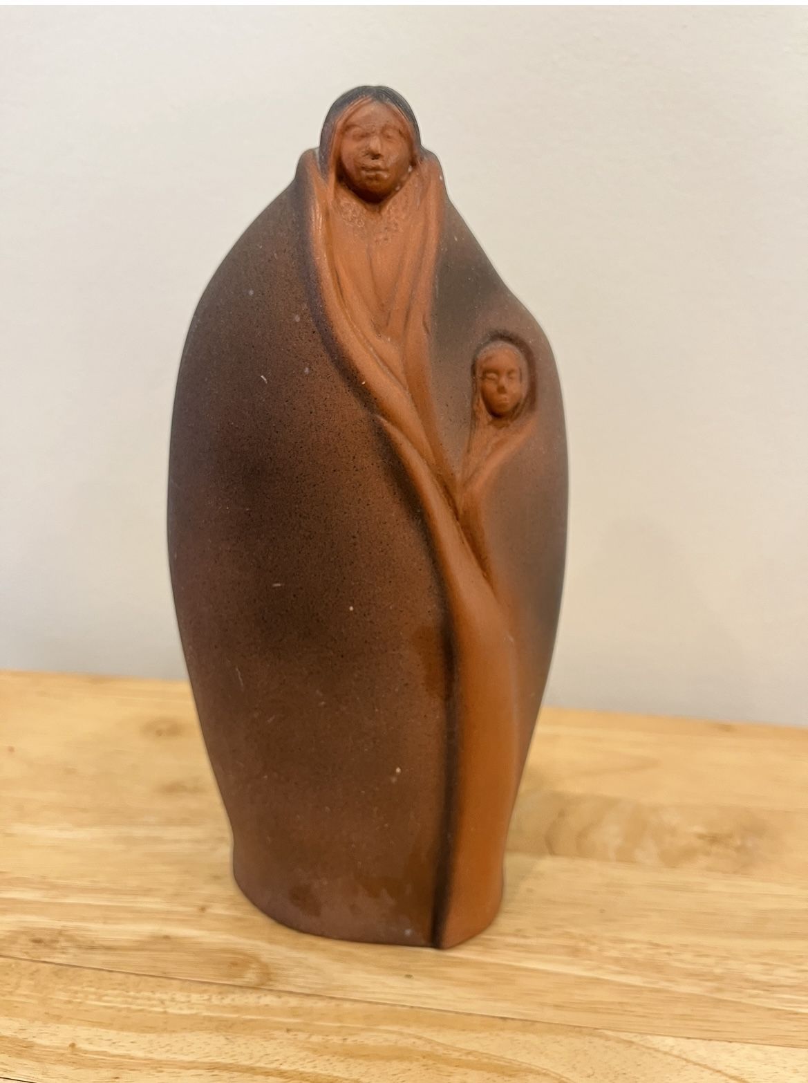 Clay Indian With Baby