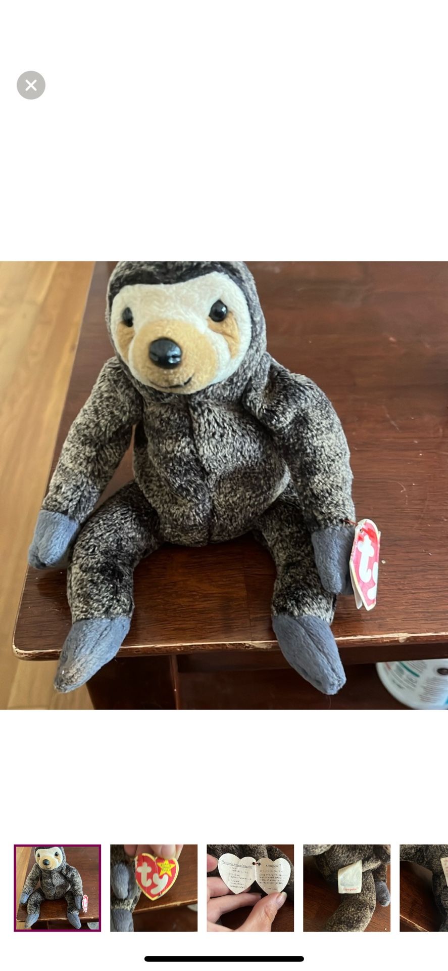 Rare Retired Vintage OG 1999 Slow Poke TY Beanie Babie
