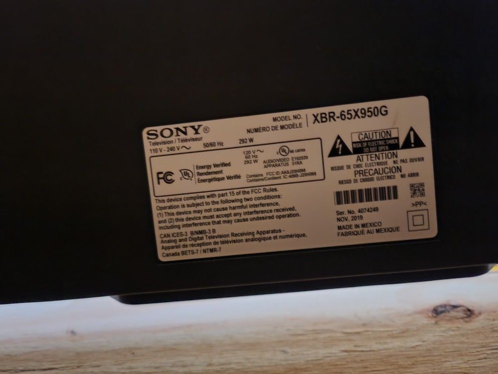 SONY 65INCH 950G