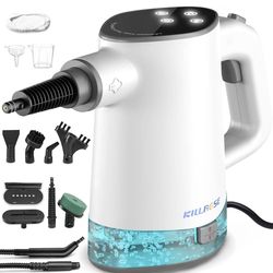 Handheld Steam Cleaner, Pressurized Steam Cleaner with 10–15s Fast Heat, Dual Power Modes & Self-Clean, Multi-Surface Steamer with 12 Accessories for