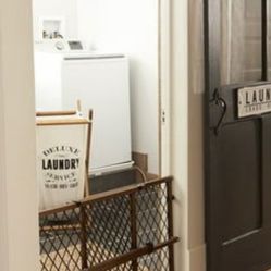 Evenflo Position and Lock Farmhouse Pressure Mount Gate, Dark Wood