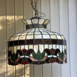 Vintage Tiffany Style Hanging Light