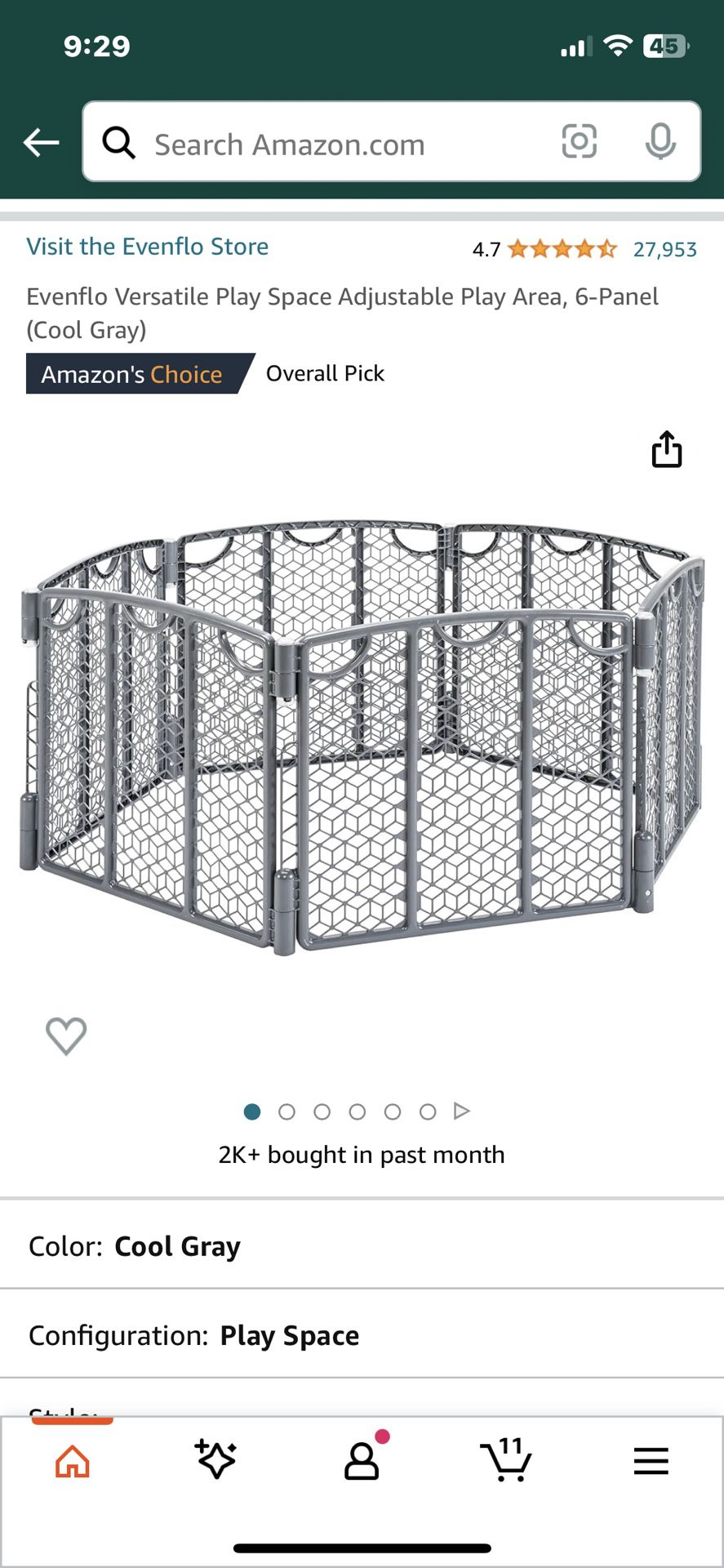 Baby/Puppy Gate and Play Pen Evenflo