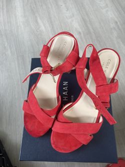 Cole Haan Heels Red Women 7 New.