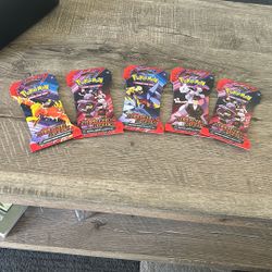 Five Pokémon Cards