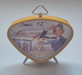 Retro Stewardess Themed Novelty Alarm Clock