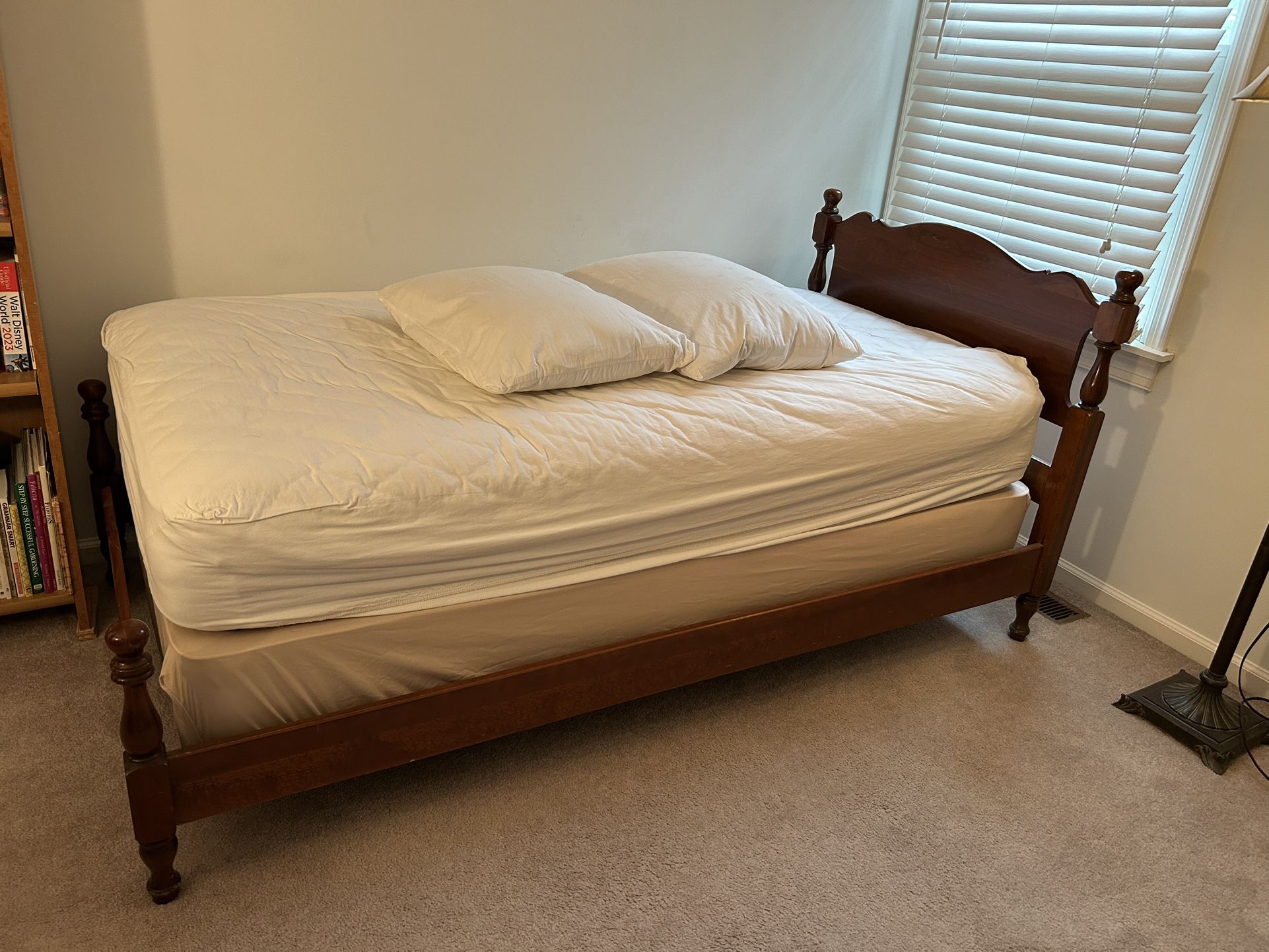 Twin Bed Frame With Matress And Box Spring