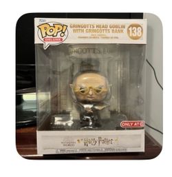 Funko Pop Deluxe Harry Potter Gringotts Head Goblin #138
