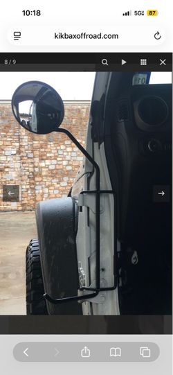 KikBax Jeep JL/JLU/JT foot pegs WITH mirrors