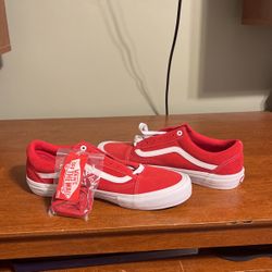 Red Vans Pro-Not Used 