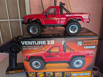 HPI Venture 18 Flux 1985 Toyota Hilux SR5 1/18 RTR 4WD Brushless Rock Crawler (Red) w/2.4GHz Radio, Battery & Charger
