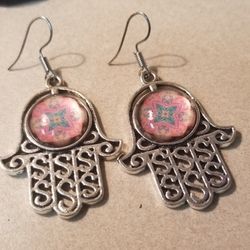 2/$20  Hamosa Hand Boho Earrings