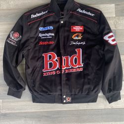 NASCAR Dale Earnhardt Jr.  Budweiser jacket Size Large
