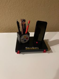Steelers desk phone & pen organizer