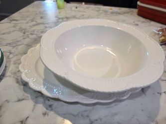 LARGE BOWL & PLATTER
