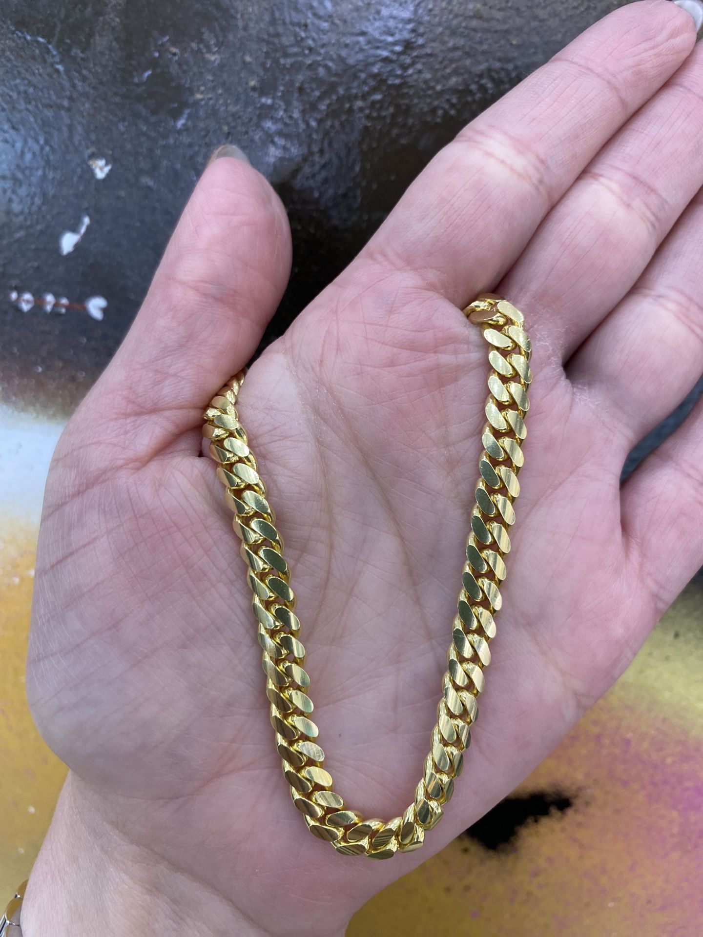10k SOLID CUBAN BRACELET