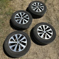2020 Subaru Outback 17" OEM Wheels & Tires + TPMS - Ready to Bolt On