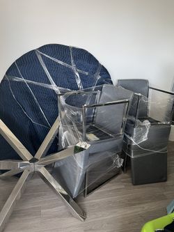 Rooms To Go Charcoal Jules 5pc Dining Set