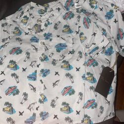 Summer Collar Short Sleeve Tops For Boys Two Available - Size 5 & 6 Available 