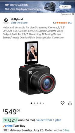 4k Live Streaming Camera
