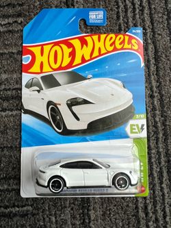 Hot Wheels White Porsche Taycan Turbo S – Brand New | EV
