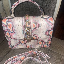 Beautifully Colored Snakeskin Handbag