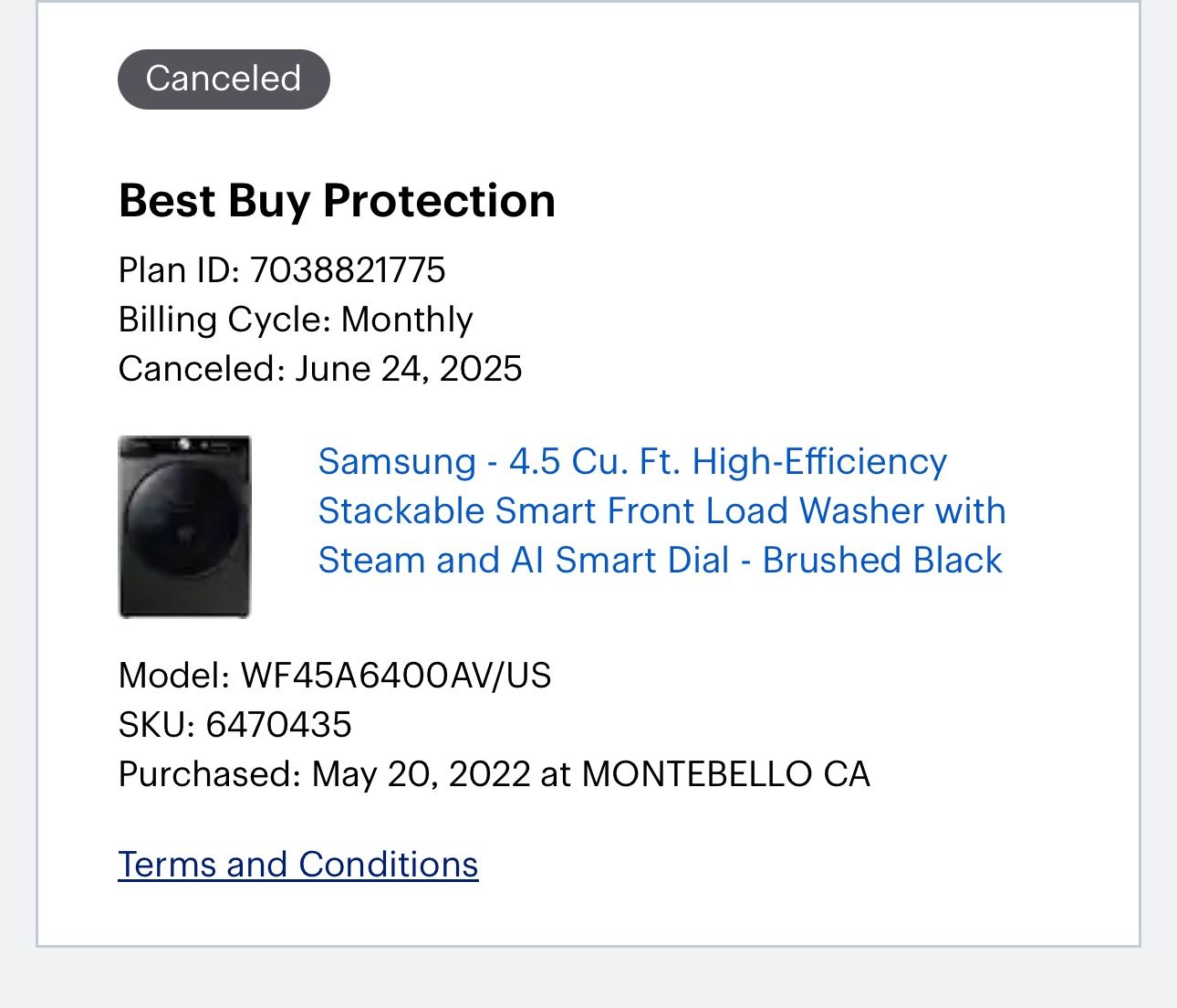 Samsung Washer and Dryer. 3 years old
